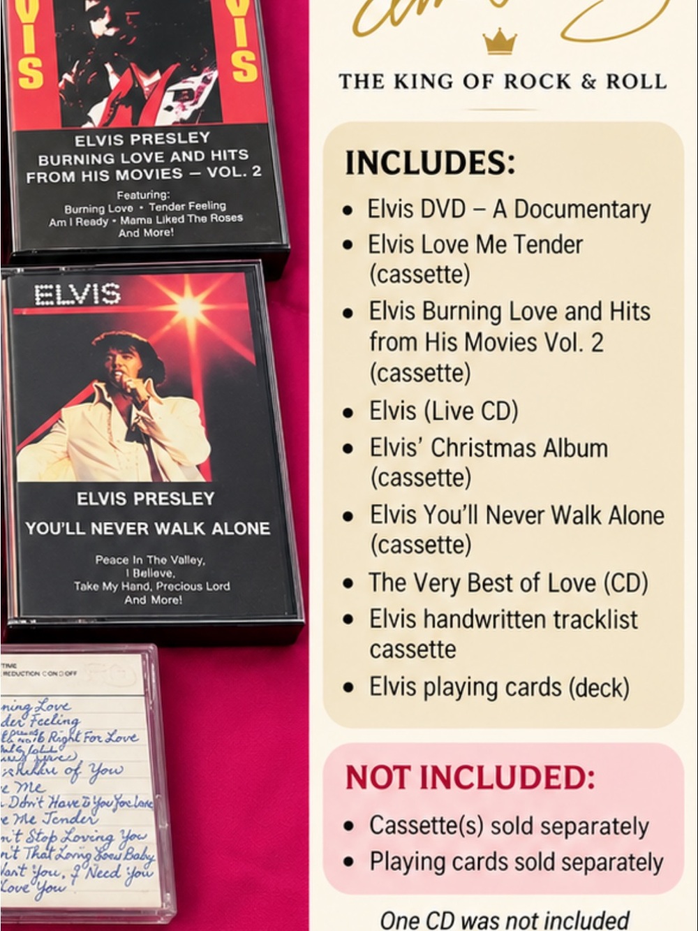 Elvis Presley Media Collection - Black & Red